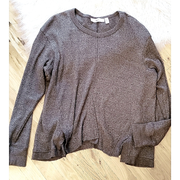 Wilt Distressed Hem Thermal Henley Small - Picture 2 of 6